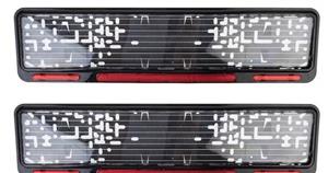 قاب پلاک خودرو مدل dan201 بسته دو عددی