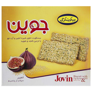 بیسکویت جوین گرجی باطعم شیره انجیر و ارد جو مقدار 950 گرم Gorji Jovin Biscuit 950gr 