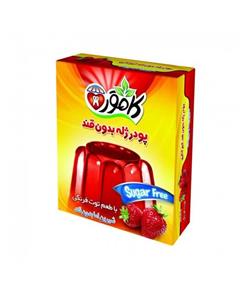 پودر ژله بدون قند کامور با طعم توت فرنگی مقدار 36 گرم Kamvar Strawberry Jelly Powder without Sugar 36gr 