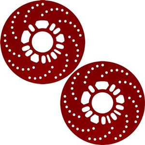 صفحه پشت رینگ خودرو مدل 53X1 سایز 1.1 اینچ  بسته دو عددی