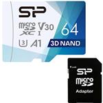 کارت حافظه microSDXC سیلیکون پاور مدل Superior Pro کلاس 10 استاندارد UHS-I U3 سرعت 100MBps ظرفیت 64 گیگابایت به همراه آداپتور SD