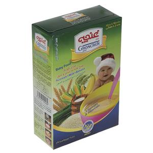 غذا کودک پنج غله غنچه پرور با طعم شیر موز 300 گرم Ghoncheh Parvar Five Grains With Taste Milk and Bananas Baby Food gr 