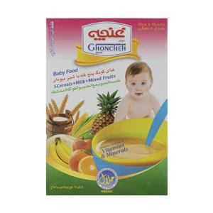 غذا کودک پنج غله غنچه پرور با طعم شیر میوه ای  - 300 گرم