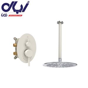 حمام توکار شودر مدل روگن شیری ‌کروم ABS تیپ 1 