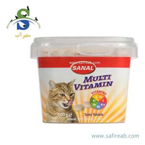 مولتی ویتامین به همراه کلسیم سانال ویژه گربه 