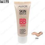 بی کرم آستور شماره 200 Astor Skin Match Care BB Cream 