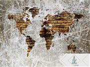 پوستر دیواری نقشه جهان w2181