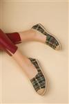 کفش تخت عروسکی رنگارنگ یشمی مشکی زنانه برند Soho Exclusive کد 1581399158