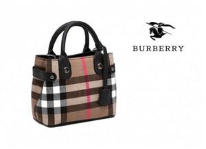 کیف دستی مجلسی زنانه طرح باربری BURBERRY رنگ نسکافه ای