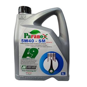 روغن موتور خودرو پارانوکس مدل SM 5W40 حجم 5000 میلی لیتر