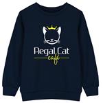 سویشرت پسرانه طرح Regal CaT کد FZ118 رنگ سرمه ای