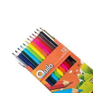 مداد رنگی 12 رنگ کوییلو سری Kids مدل Jumbo Quilo Jumbo Kids Series 12 Color Pencil