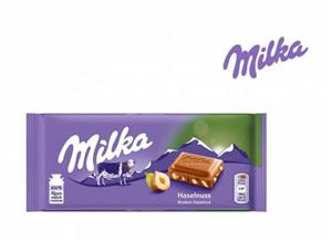 شکلات میلکا فندوقی milka hazelnut 