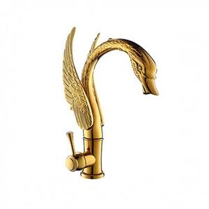 شیر سینک علم ضخیم بلند موست مدل بورژوا طلایی تیتانیوم