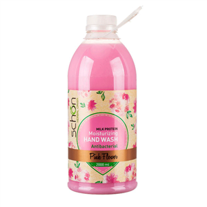 مایع دستشویی شون مدلPINK FLOWER حجم2000ML Schon Pink Flower Milk Protein Moisturizing Hand Wash 2000ml