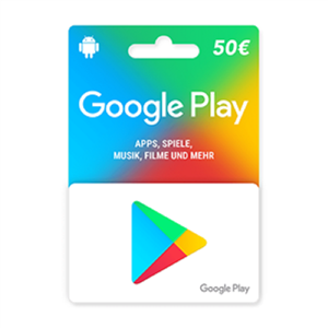 گیفت کارت گوگل پلی 50 یورویی آلمان Google Play 50 Euro Germany Gift Card 