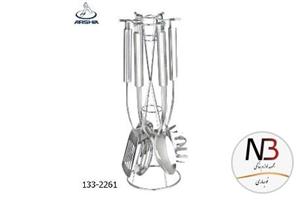 کف گیر ملاقه 7 پارچه تمام استیل 2261-133 عرشیا Arshia 