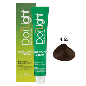 رنگ موی درلایت سری شکلاتی شماره Dorlight hair color 4.65