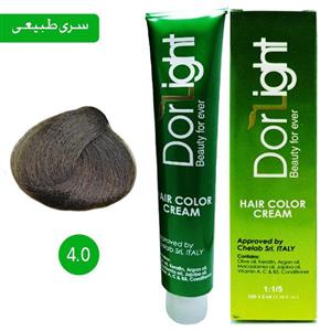 رنگ موی درلایت سری طبیعی شماره Dorlight hair color 4.0 
