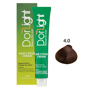 رنگ موی درلایت سری طبیعی شماره Dorlight hair color 4.0 