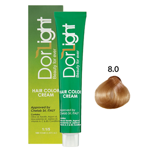 رنگ موی درلایت سری طبیعی شماره Dorlight hair color 8.0