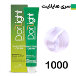 رنگ موی درلایت سری هایلایت سفید شماره  1000 Dorlight hair color