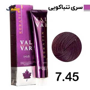 رنگ موی وال وار سری تنباکویی شماره VAL-VAR 7.45