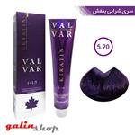 رنگ موی وال وار سری شرابی بنفش شماره VAL-VAR 5.20