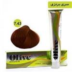 رنگ موی الیو سری برنزی شماره Olive 7.43