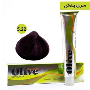 رنگ موی الیو سری بنفش شماره Olive 5.22 