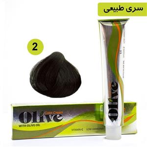 رنگ موی الیو سری طبیعی شماره Olive 2 