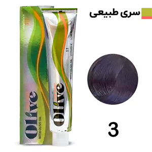 رنگ موی الیو سری طبیعی شماره Olive 3 