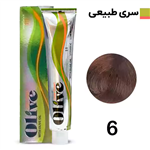 رنگ موی الیو سری طبیعی شماره Olive 6