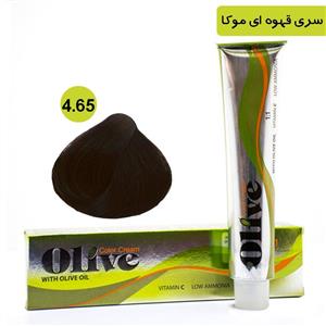 رنگ موی الیو سری قهوه ای موکا شماره Olive 4.65 