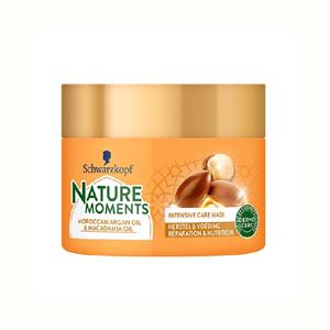 ماسک مو شوما حاوی روغن فندق ارگان schwarzkopf schauma nature moment intensiv pflege maske 