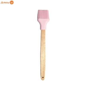 فرچه آشپزی سیلیکونی دسته چوبی