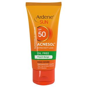 کرم ضد آفتاب فاقد چربی 50 SPF رنگ بژ آردن Ardene مدل +Acnesol 