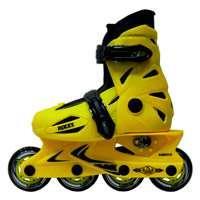 کفش اسکیت رویه محکم زرد سایز متحرک بدون لوازمRoces yellow Junior hard skate