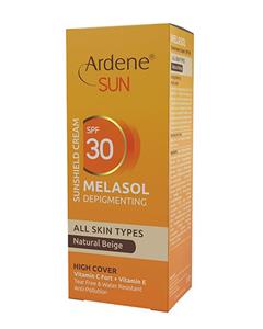 کرم ضد آفتاب 30 SPF رنگ بژ طبیعی آردن Ardene مدل Melasol Ardene Natural Sunscreen Cream 50 gr