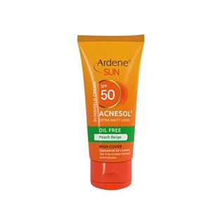 کرم ضد آفتاب فاقد چربی 50 SPF رنگ بژ هلویی آردن Ardene مدل Acnesol