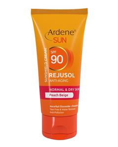 ضد آفتاب رژوسول آردن SPF90 برای پوست های معمولی و خشک بژ روشن Ardene Ardene Sun Rejusol Spf90 Anti Aging Sunshield Cream