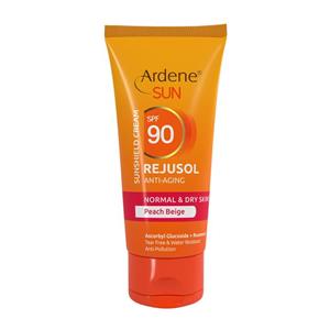 ضد افتاب رژوسول اردن SPF90 برای پوست های معمولی خشک بژ روشن Ardene Sun Rejusol Spf90 Anti Aging Sunshield Cream 