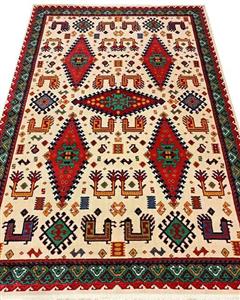 گبه ماشینی مینیاتور کاشان 400 شانه طرح سروش کرم