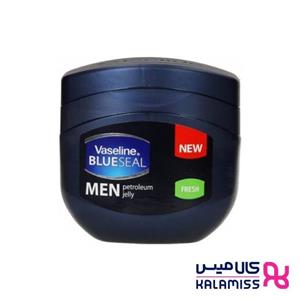 کرم وازلین مرطوب کننده بلوسل مردانه Vaseline Blueseal Petroleum Jelly for Men, Fresh 100ml 