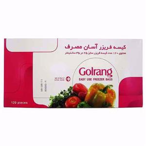 کیسه فریزر اسان مصرف 120 عددی مدل گلرنگ Golrang 5100320 Freezer Bags Pack of 