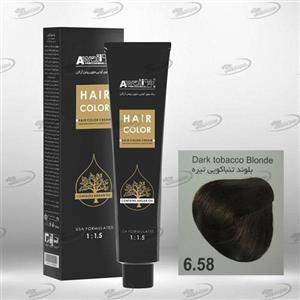 رنگ مو آوایی بلوند تنباکویی تیره شماره 6٫58 حجم 120 میل
