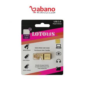 فلش مموری 64G لوتوس مدل L810 Gold Lotous Flash Memory USB 2.0 64GB 