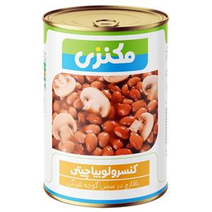 کنسرو لوبیا چیتی با قارچ مکنزی - 400 گرم