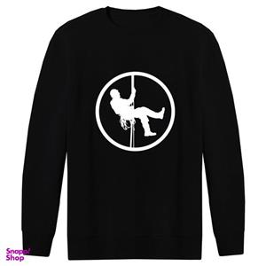 سویشرت مردانه طرح کوهنورد کد R25 رنگ مشکی