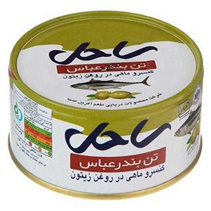 تن سیکارو  در روغن 180 گرمی با اسلایس زیتون